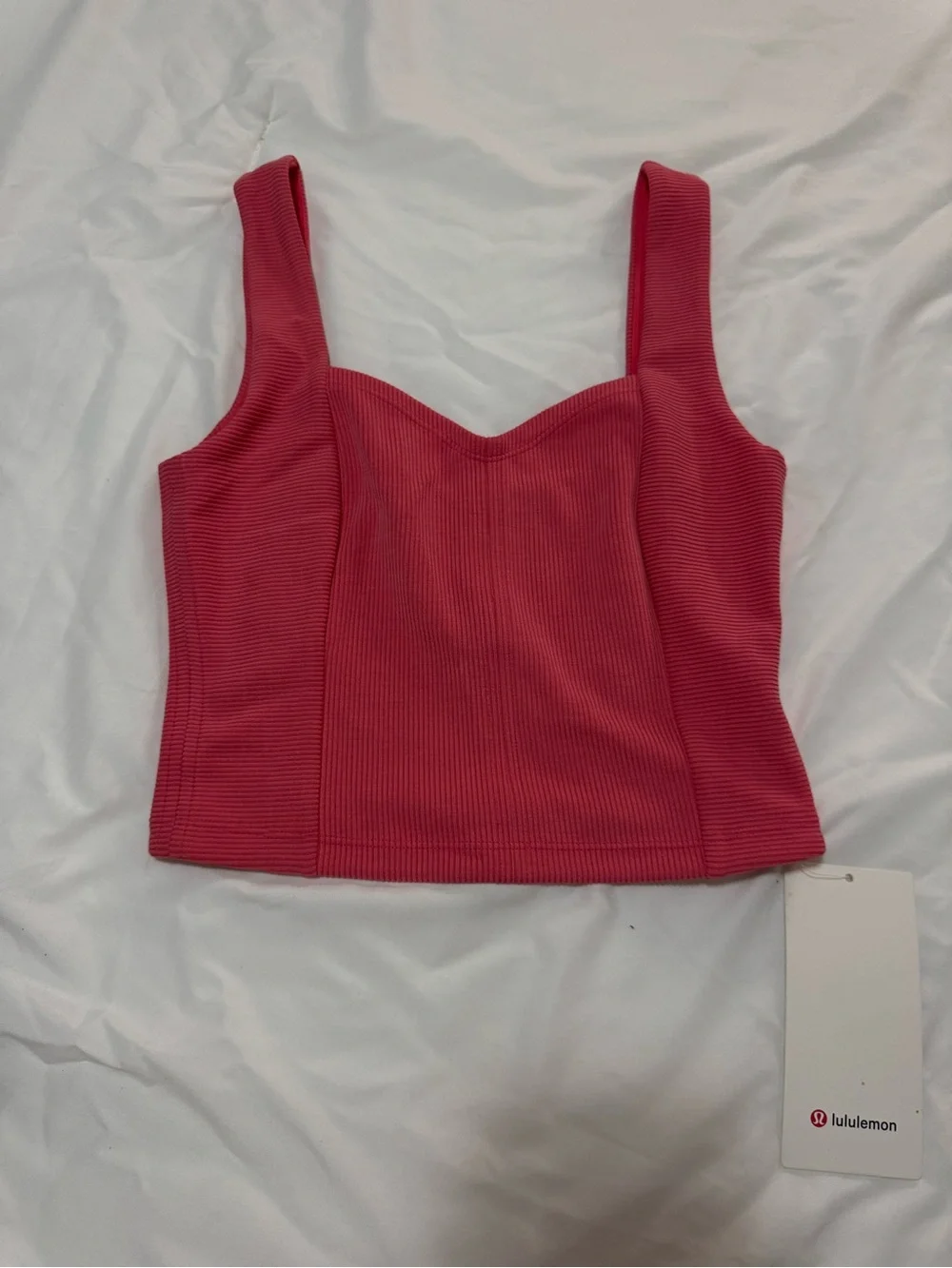 Lululemon Ribbed Softstreme Sweetheart Tank - Glazed Pink